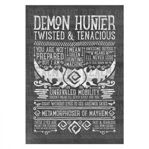 Demon Hunter Class Art Print - Realm One