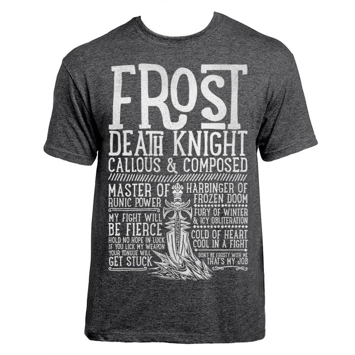 Kom forbi for at vide det ventilation Kartofler Frost Death Knight Class Spec T-shirt - Realm One