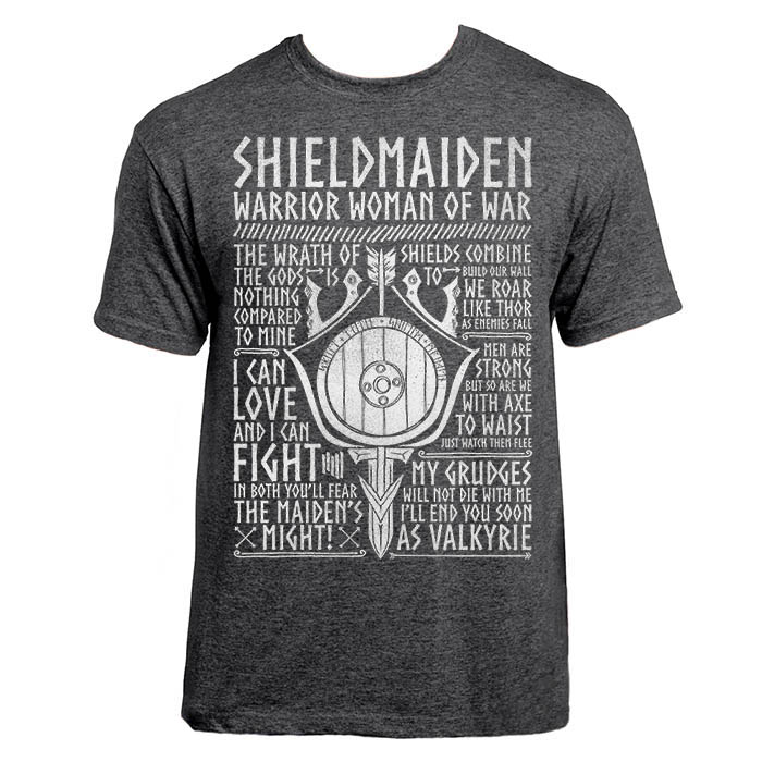 Shieldmaiden Viking Shield Women's White T-shirt