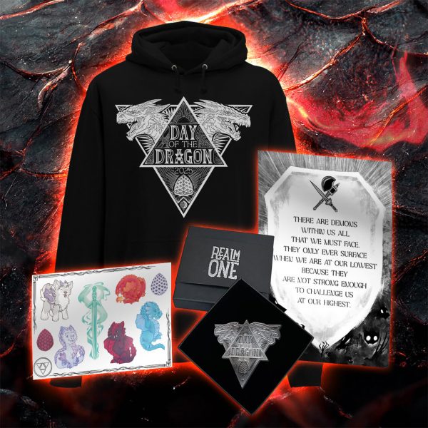 Day of the Dragon 2025 Bundle Gift Set - Hoodie, Pin, Poster & Stickers – Ryan Cahill Exclusive