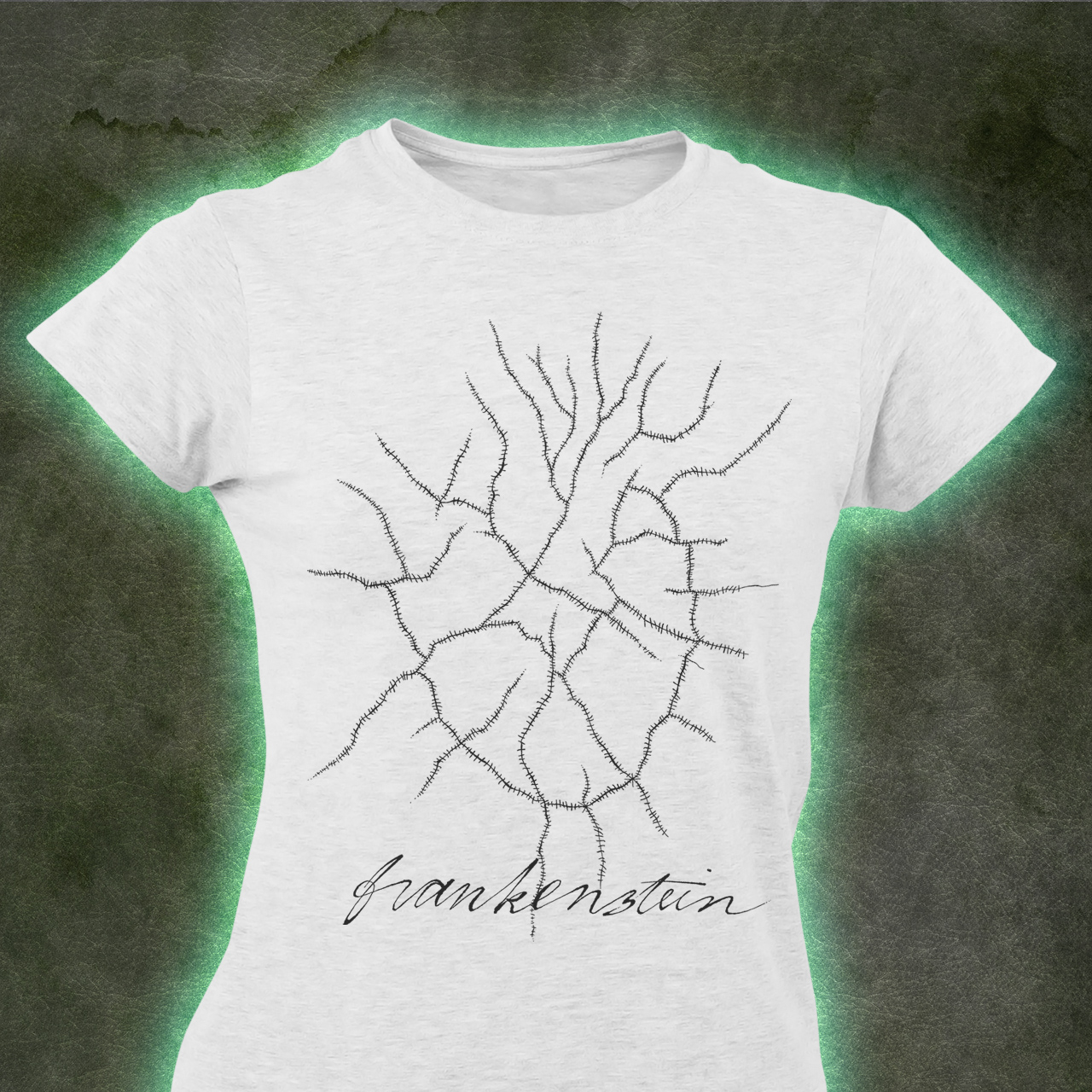 Frankenstein Heart Ladies T-shirt - Image 2